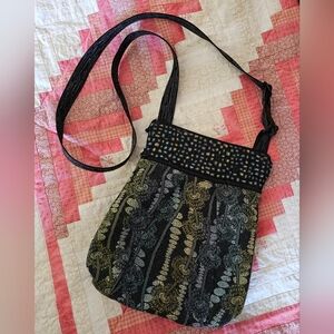 Maruca Wildflower Green City Girl Crossbody Purse